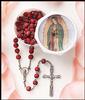 Our Lady of Guadalupe Rose Scented Rosary and Case